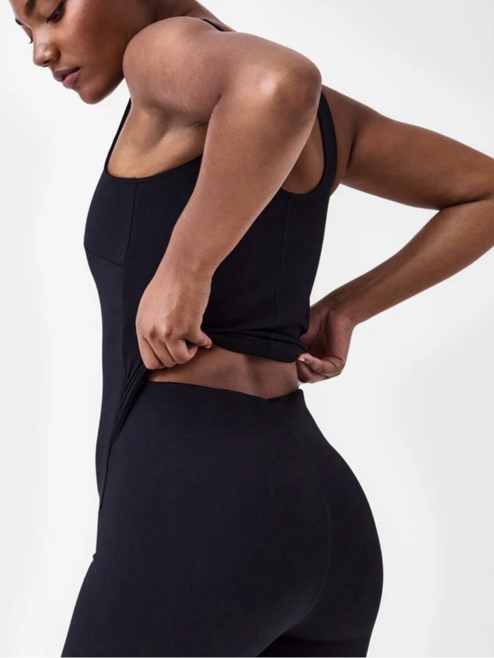 SPANX Black Sculpting Tank Jumpsuit